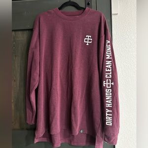 NWOT Troll co. Long sleeve 2X dirty hands clean money.